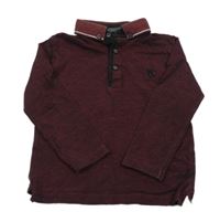 Mahagonové polo triko s dinem C&A