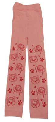 Růžové zateplené punčocháčové legíny - Tlapková Patrola Nickelodeon