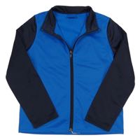Modro-tmavomodrá prepínaci thermo mikina Decathlon