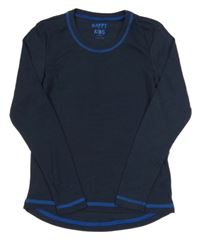 Tmavomodré funkčné tričko Tchibo