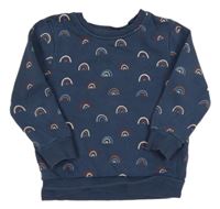 Tmavomodrá mikina s duhami George