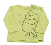 Světlezelené triko s Medvídkem Pú George