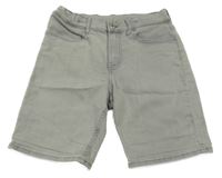 Světlešedé teplákové riflové kraťasy Denim Co.