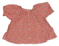 Růžovo-červená halenka s jablky Next