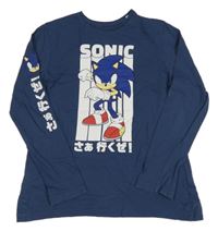 Šedomodré tričko so Sonicem C&A