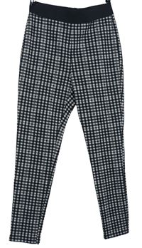Dámské černo-béžové kostičkované tregíny M&S