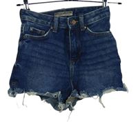 Dámské modré riflové roztřepené kraťasy Denim vel. 32