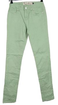 Dámske svetlozelené skinny rifle zn. Joe Browns