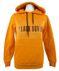 Dámská oranžoá mikina s logem a kapucí Black Squad