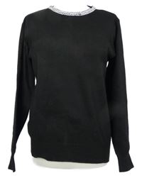 Dámsky čierny sveter s cvokmi  Primark