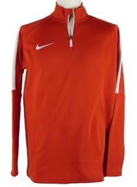 Pánská červená sportovní funkční mikina Nike 