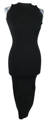 Dámské černé svetrové elastické šaty Asos 