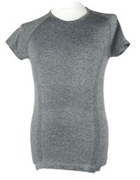 Pánske sivé melírované športové funkčné tričko Primark