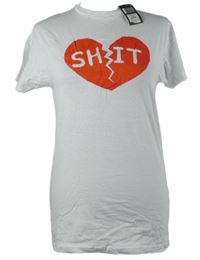 Nové - Pánske biele tričko s potlačou Primark