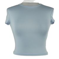 Dámské světlemodré crop tričko H&M