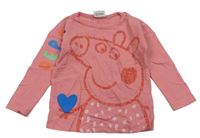 Růžové triko s Peppa pig George