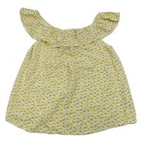 Biely blúzková ý top s citrony Primark
