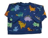 Tmavomodrá mikina s dinosaurami Tu