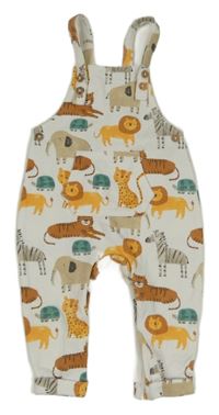 Bílé laclové tepláky se zvířátky Matalan