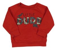 Červená mikina s nápisom Primark