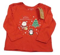 Nové - ČErvené triko s obrázkem Primark