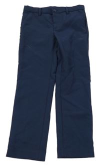 Tmavomodré slavnostní kalhoty H&M