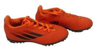 Neonově oranžovo-černé kopačky Adidas vel.32