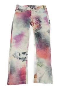 Barevné plátěné kalhoty 