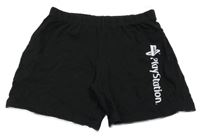 Černé bavlněné kraťasy Playstation