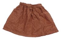 Hnedo-ružová menšestrová sukňa Next