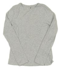 Svetlosivé melírované tričko H&M