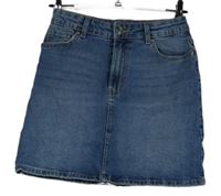 Dámska modrá rifľová minisukňa s vysokým pasom Dummes