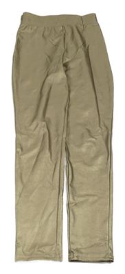 Zlaté koženkové legíny Page one young