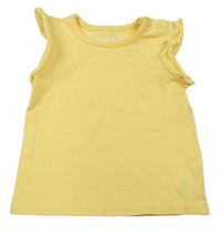 Žlté tričko s volánikmi Nutmeg