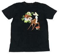 Čierne tričko s Bambim