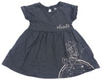 Tmavošedé bavlněné šaty s Minnie Primark