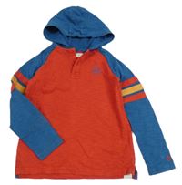 Červeno-modré mikinotriko s kapucňou Fatface