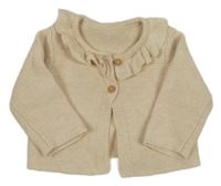 Béžový prepínaci sveter s volánikom Matalan