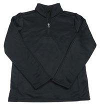 Čierna športová thermo mikina Crane