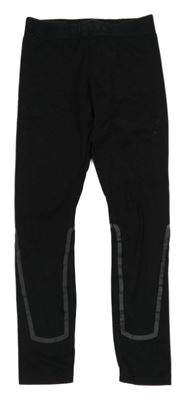 Čierno-sivé funkčné spodné nohavice Decathlon