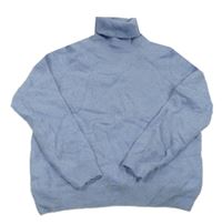 Modrý melírovaný svetrový rolák M&S