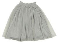 Sivá tylová trblietavá sukňa M&S