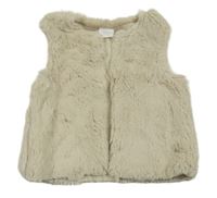 Béžová kožušinová podšitá vesta Next
