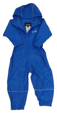 Modrá šusťáková nepromokavá funkční kombinéza s kapucí Peter Storm