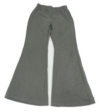 Sivé flare nohavice Shein