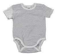 Bielo-antracitové pruhované body Disney