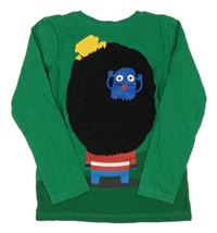 Zelené triko s příšerkami H&M