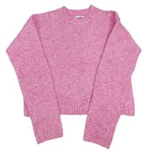 Růžovo-bílý melírovaný crop svetr Primark
