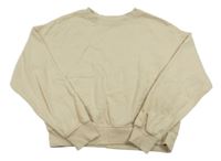Béžová crop mikina H&M