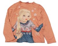 Oranžové triko s holčičkou 
